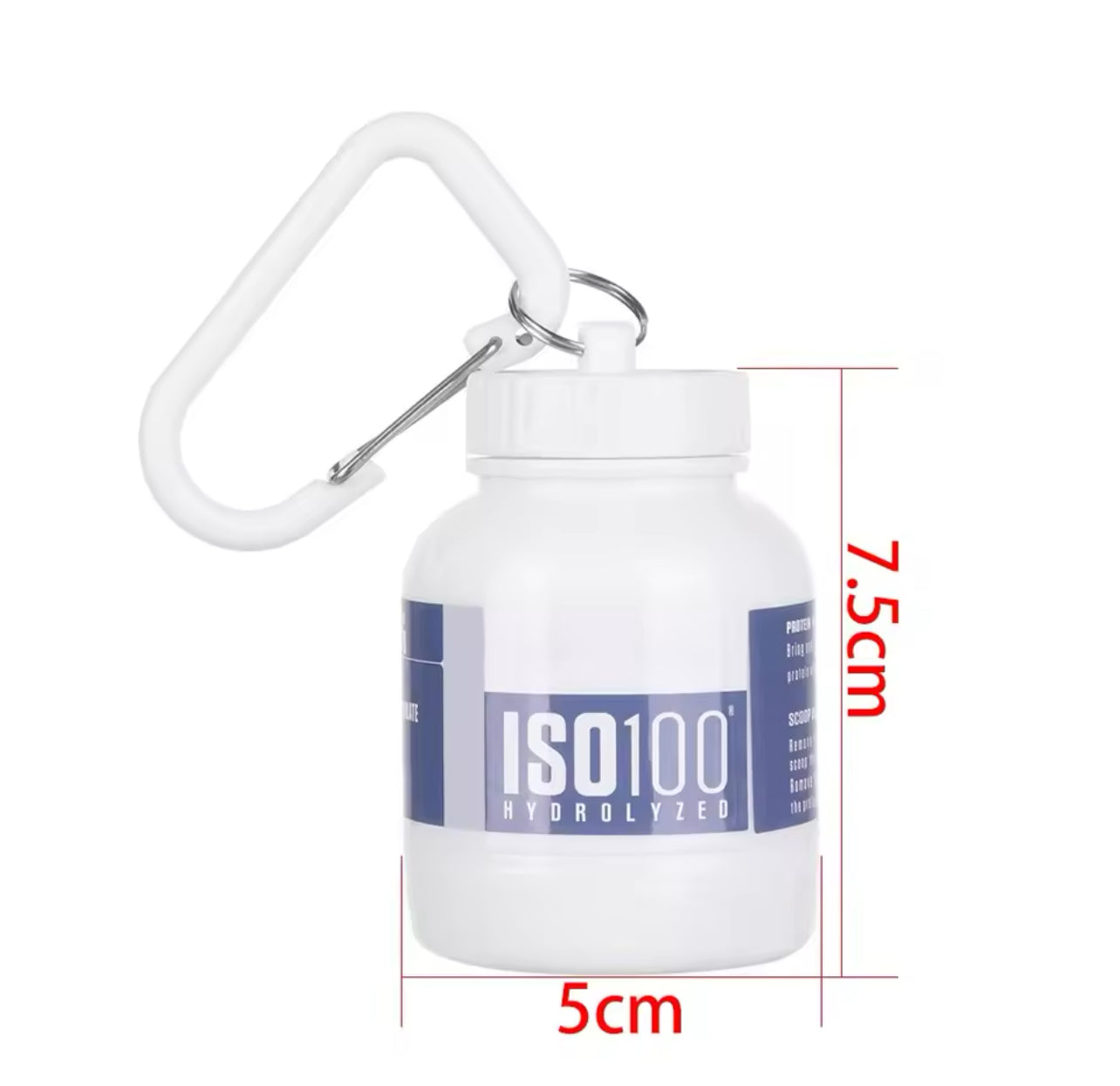 Portable keychain mini protein bottle holder